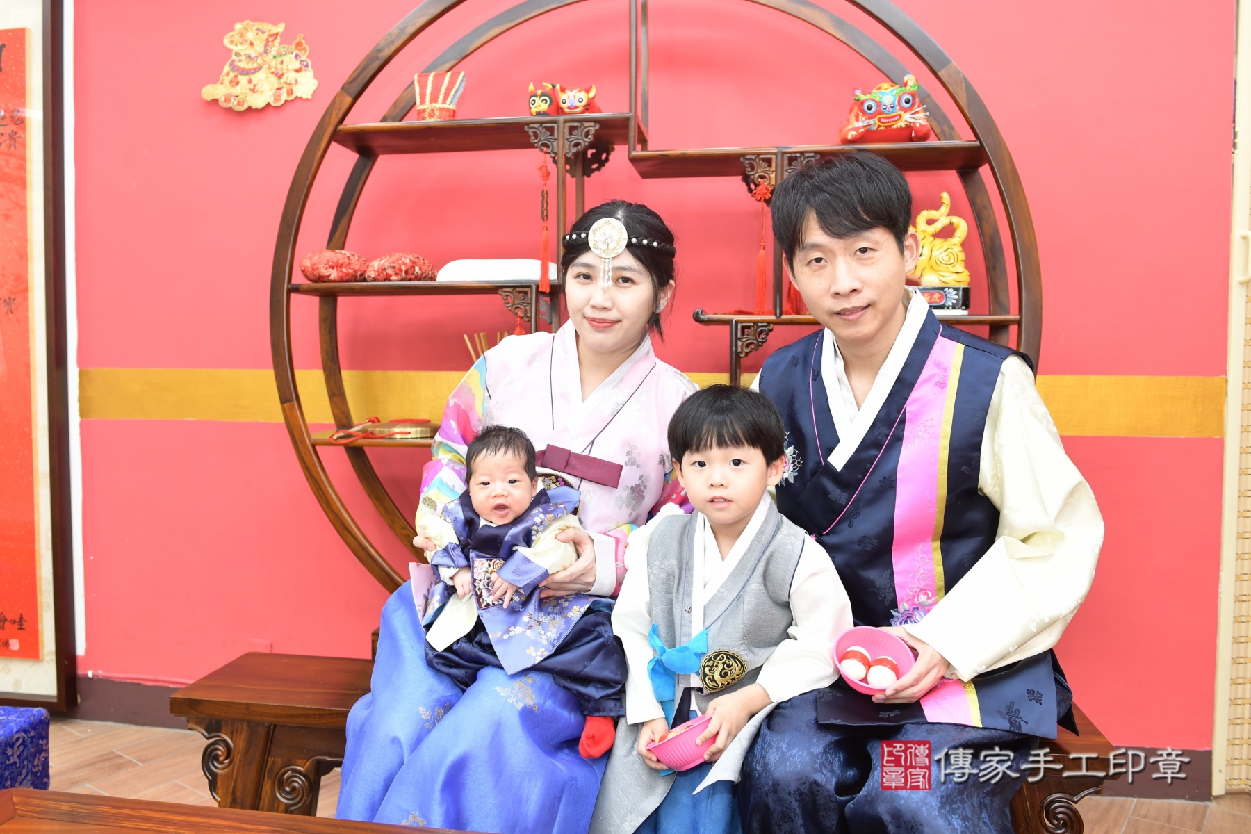 傳家手工印章新北店、抓周、度脺、剃頭、收涎、傳家嬰兒古禮