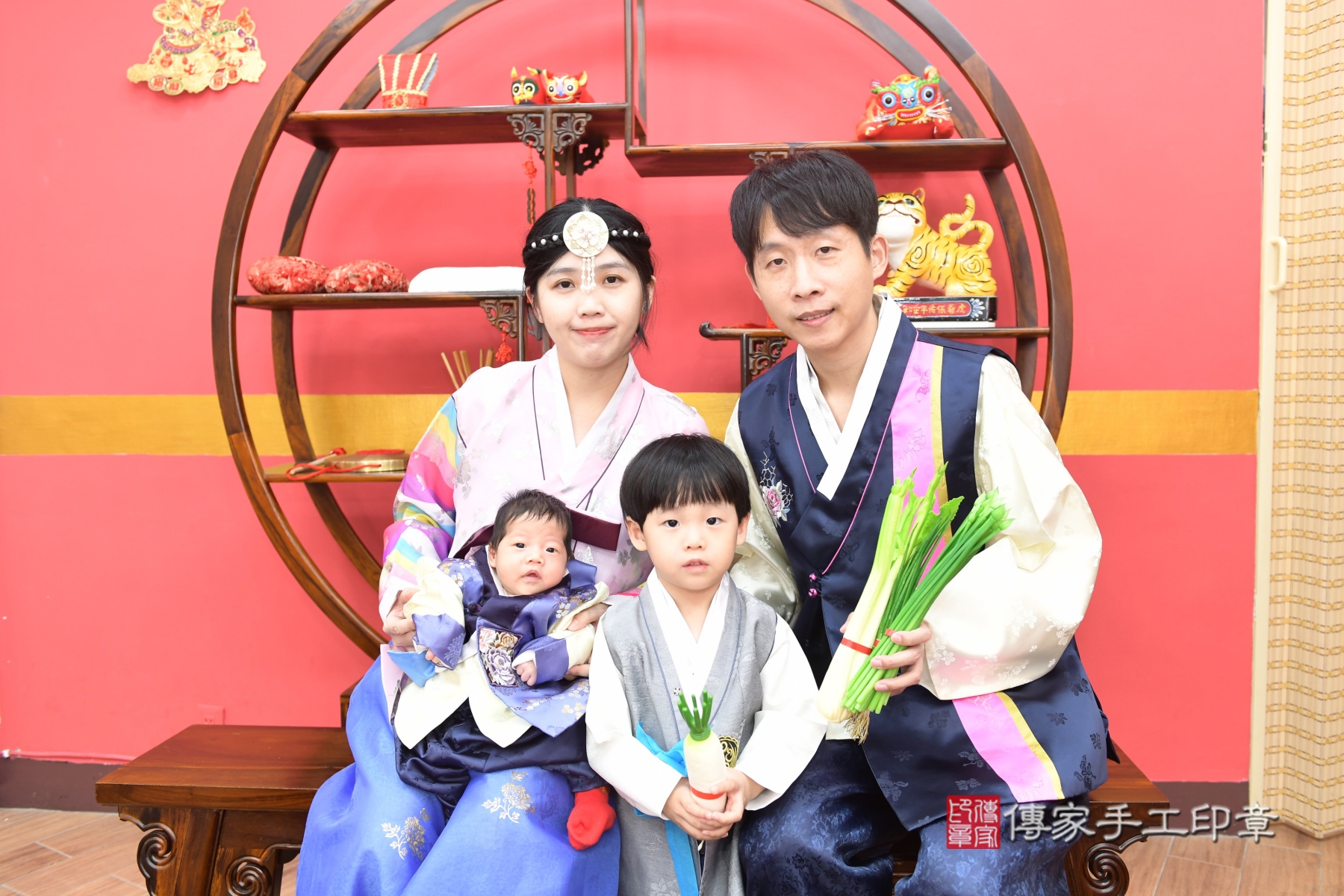 傳家手工印章新北店、抓周、度脺、剃頭、收涎、傳家嬰兒古禮
