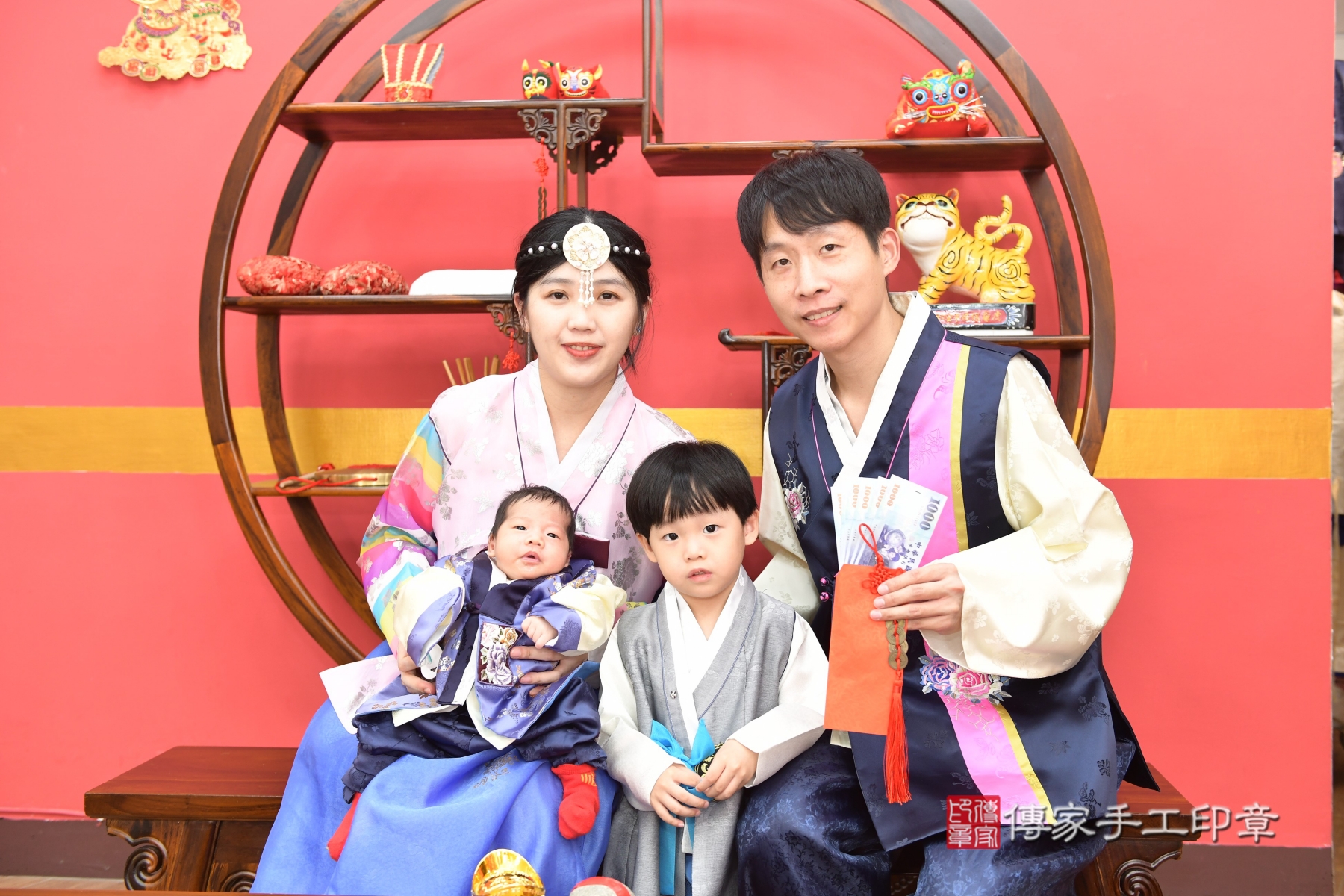 傳家手工印章新北店、抓周、度脺、剃頭、收涎、傳家嬰兒古禮