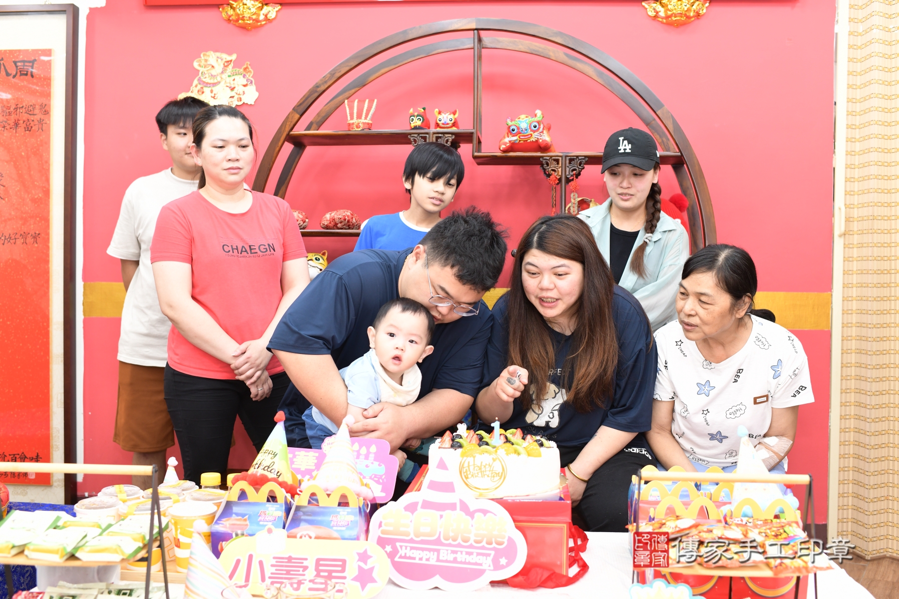 傳家手工印章台北店、剃頭、收涎、抓周