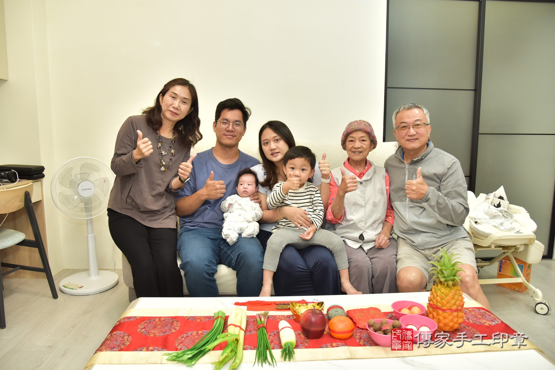 傳家手工印章台北店、抓周、收涎、剃頭