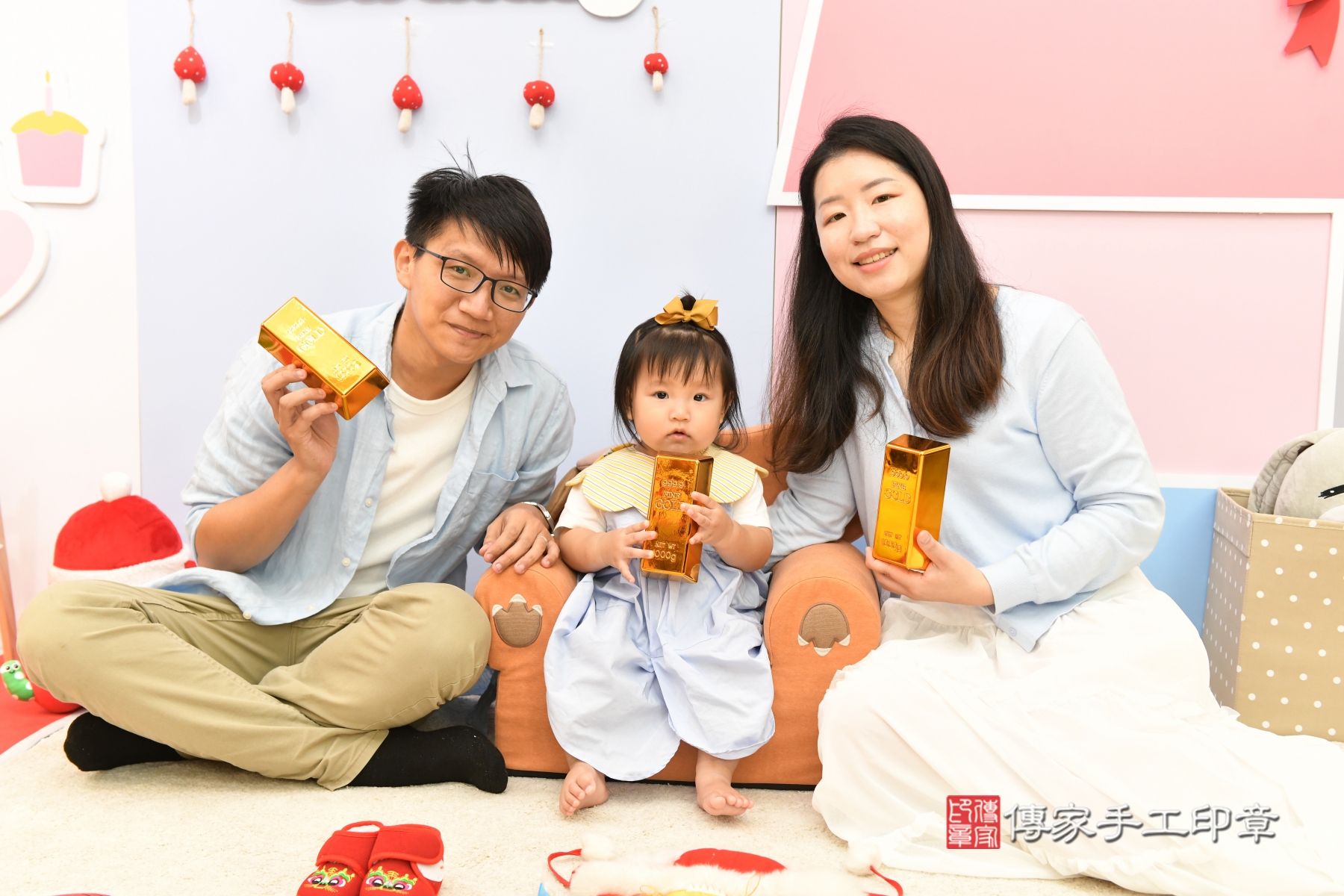 傳家手工印章台北店、剃頭、收涎、抓周