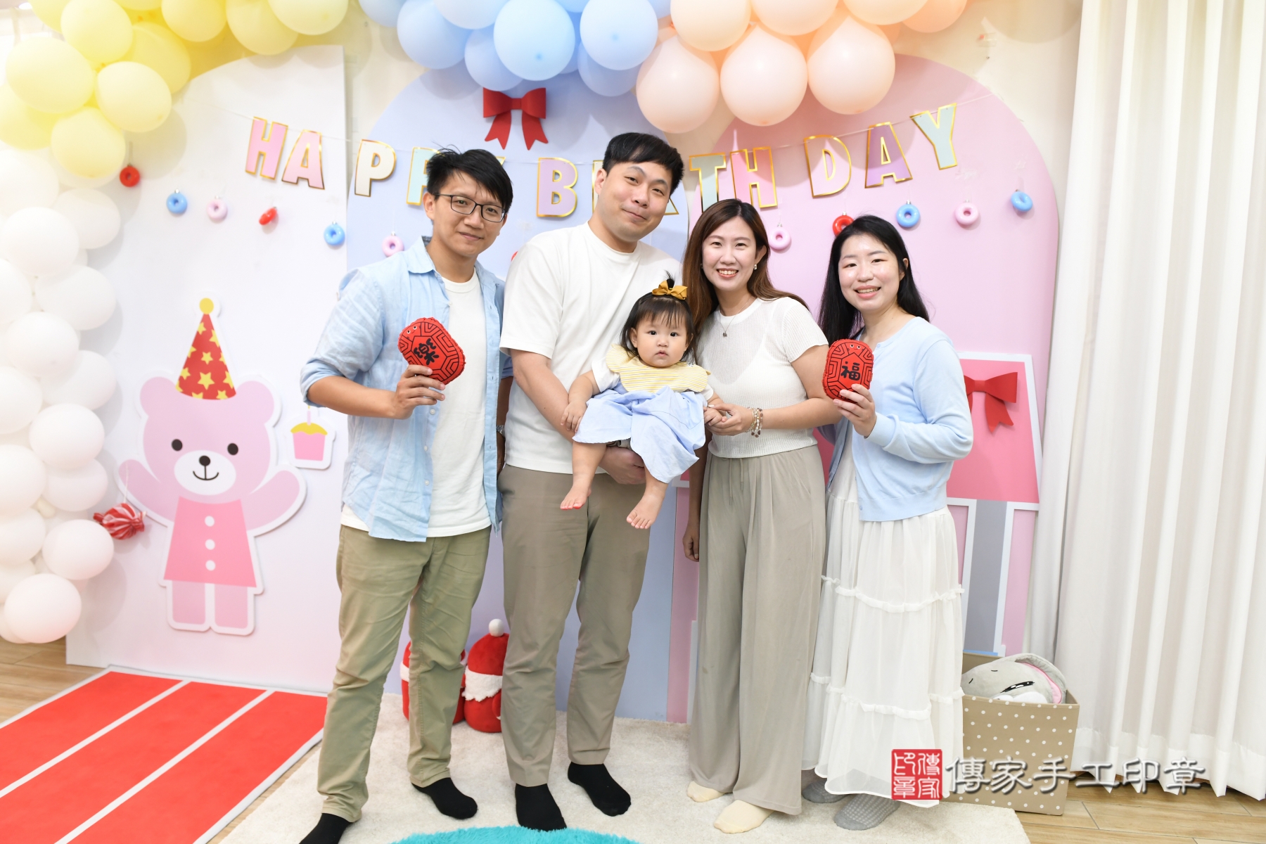 傳家手工印章台北店、剃頭、收涎、抓周