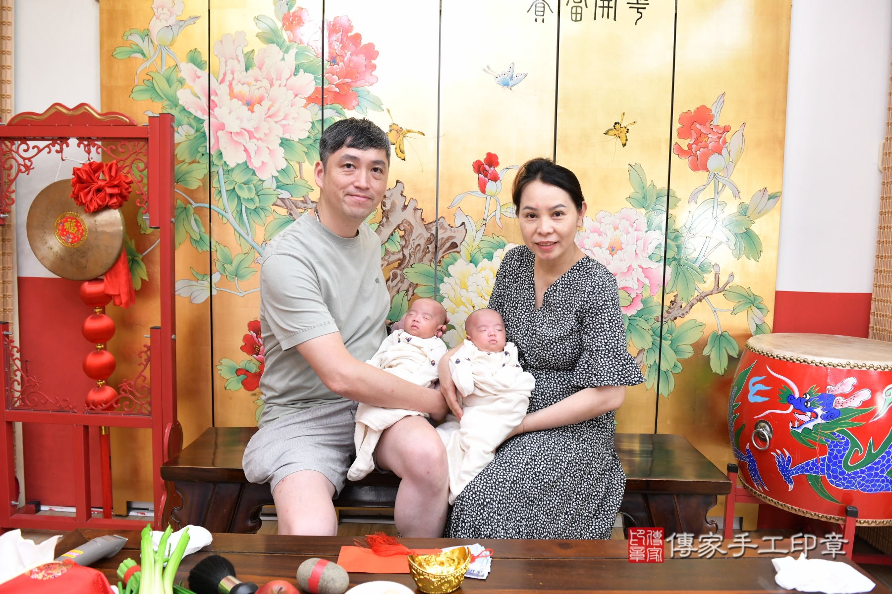 傳家手工印章台北店、抓周、收涎、剃頭