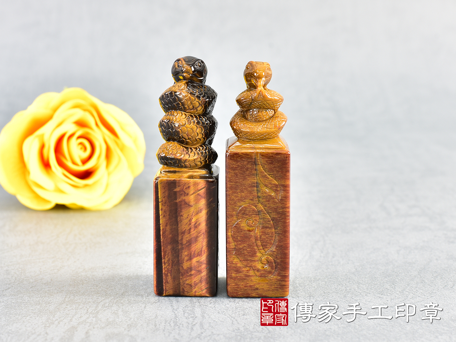 頂級紅虎眼石精雕貔貅:開運印章、臍帶印章 (尺寸1.9公分x1.9公分x7.3公分) 1.jpg