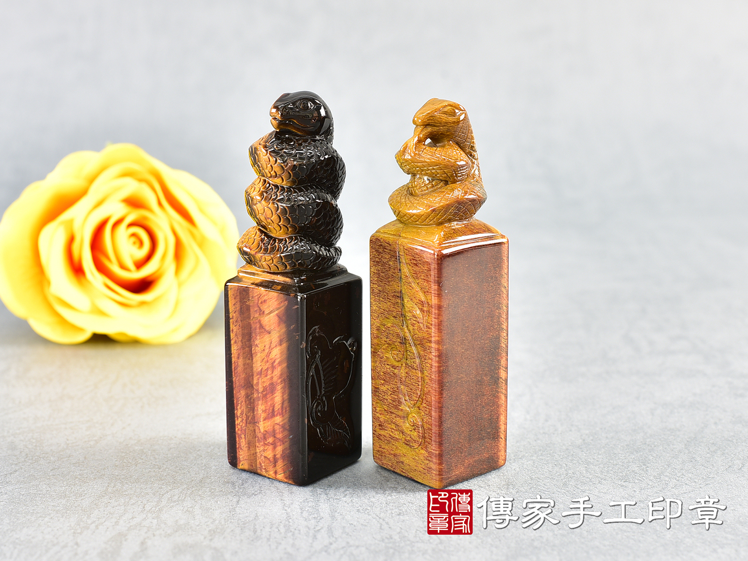 頂級紅虎眼石精雕貔貅:開運印章、臍帶印章 (尺寸1.9公分x1.9公分x7.3公分) 2.jpg
