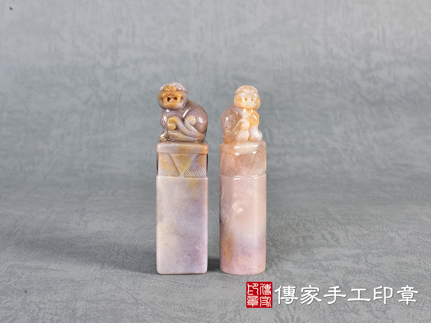 雪花紫玉精雕貔貅:開運印章、臍帶印章 (尺寸1.9公分x1.9公分x7.3公分) 1.jpg