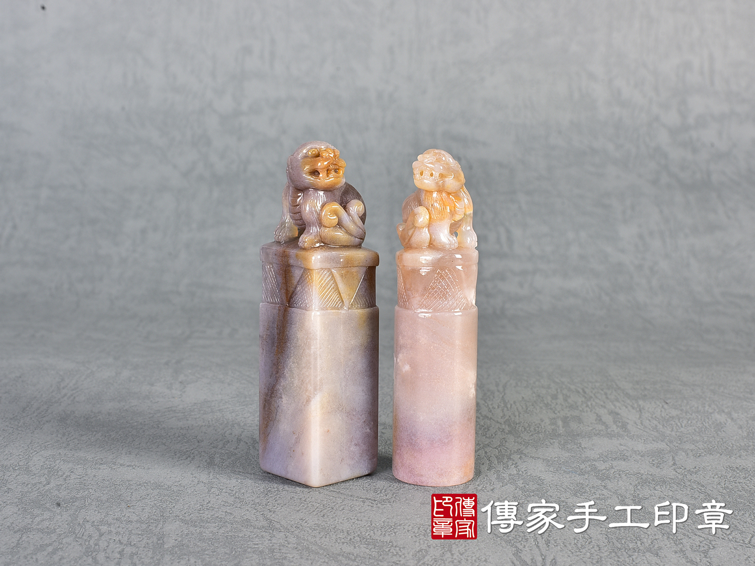 雪花紫玉精雕貔貅:開運印章、臍帶印章 (尺寸1.9公分x1.9公分x7.3公分) 5.jpg
