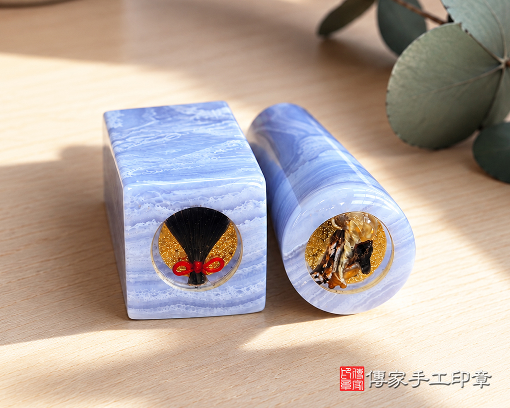 藍紋玉臍帶章 藍紋玉臍帶章