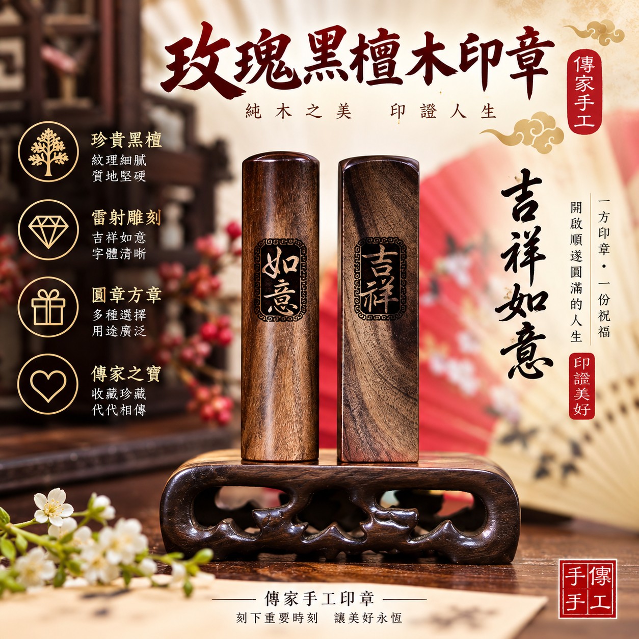 木色深沉 字字生香|玫瑰黑檀印章印鑑章 傳家印章桃園店 115.8.27 木色深沉 字字生香|玫瑰黑檀印章印鑑章 傳家印章桃園店 115.8.27