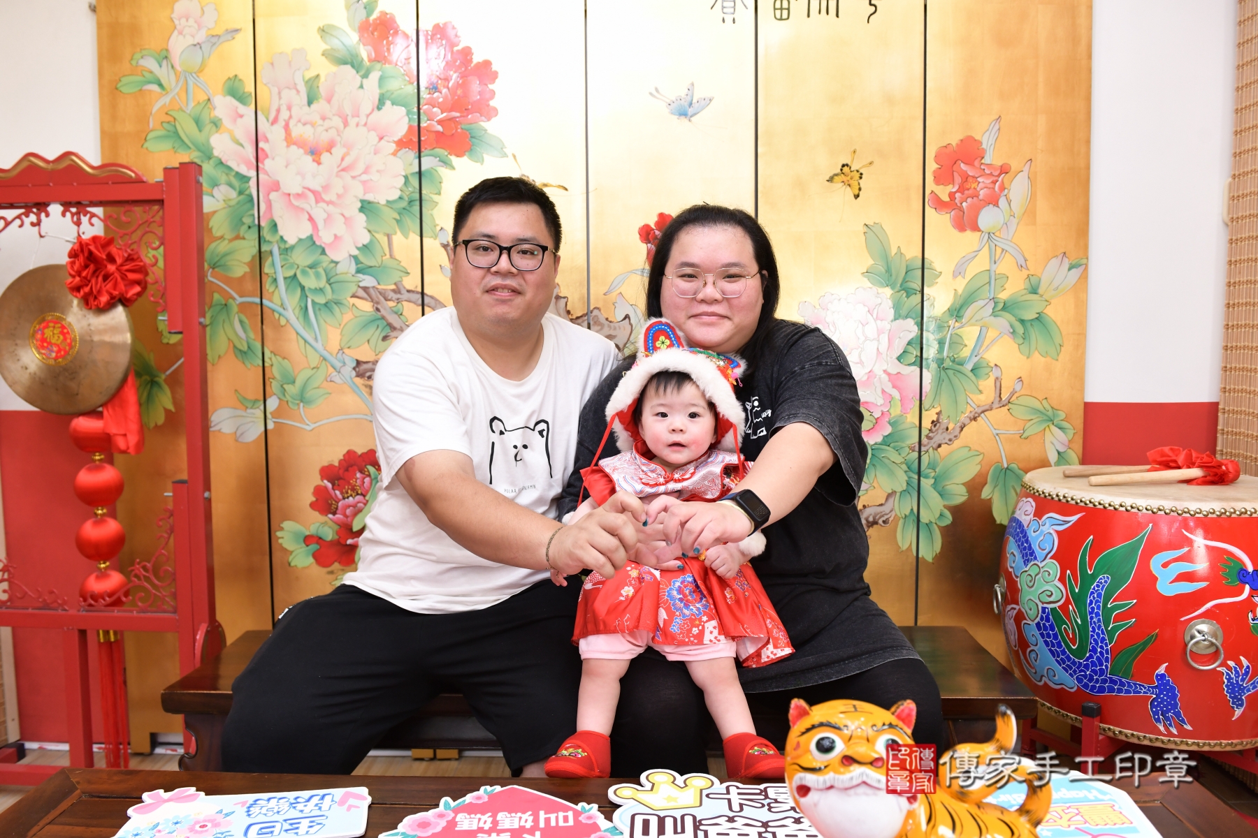 傳家手工印章台北店、剃頭、收涎、抓周