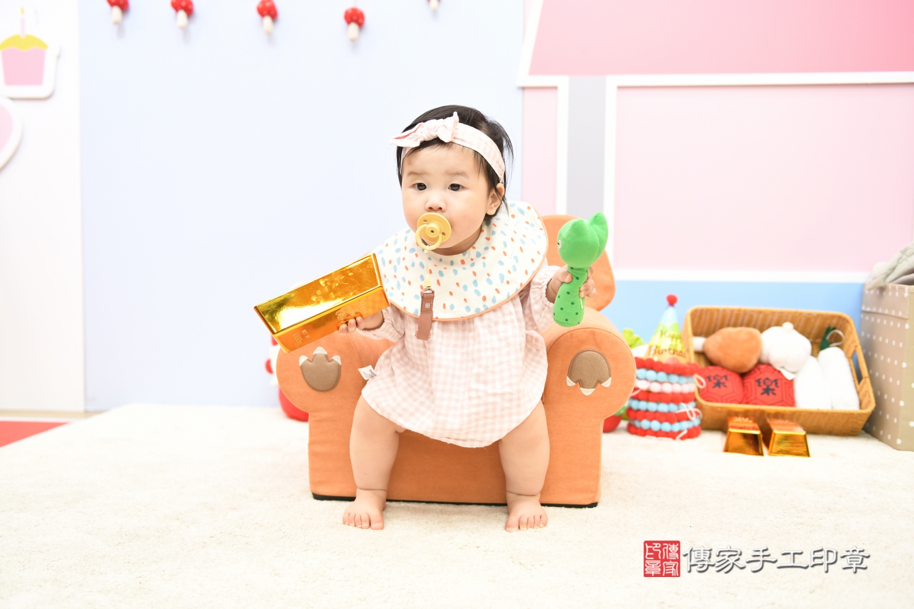 傳家手工印章台北店、剃頭、收涎、抓周