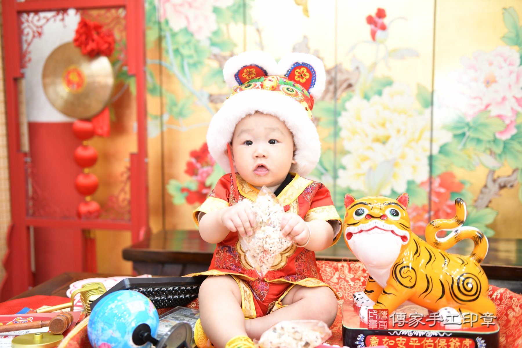 傳家手工印章台北店、剃頭、收涎、抓周