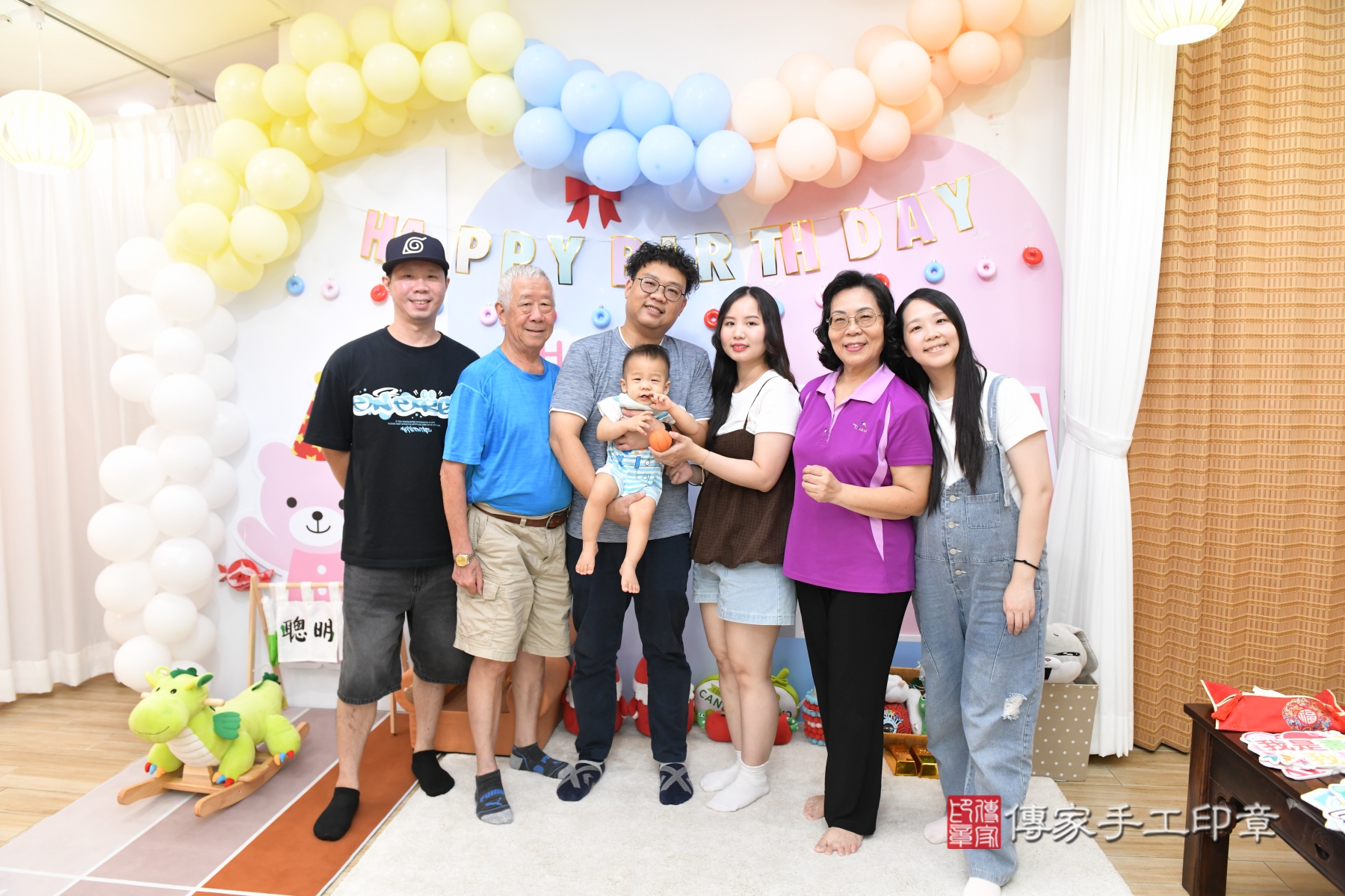 傳家手工印章台北店、剃頭、收涎、抓周