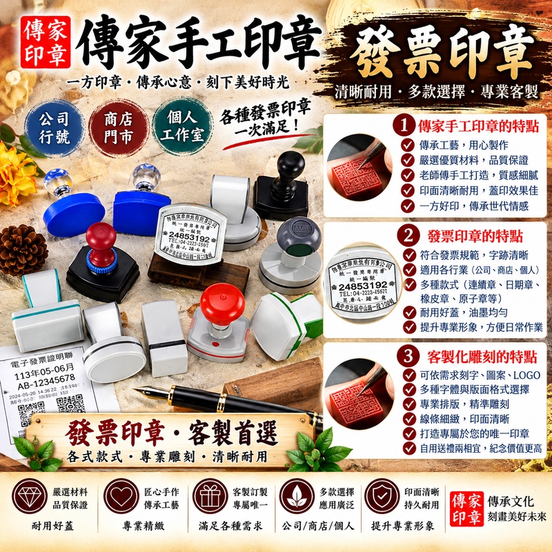 【客製化發票章一顆|公司行號專用發票印章、營業人名稱與統一編號客製刻製、商務文件用章、清晰整齊印面設計,象徵誠信經營、專業形象、事業順遂、財源廣進與商運昌隆】 【客製化發票章一顆|公司行號專用發票印章、營業人名稱與統一編號客製刻製、商務文件用章、清晰整齊印面設計,象徵誠信經營、專業形象、事業順遂、財源廣進與商運昌隆】