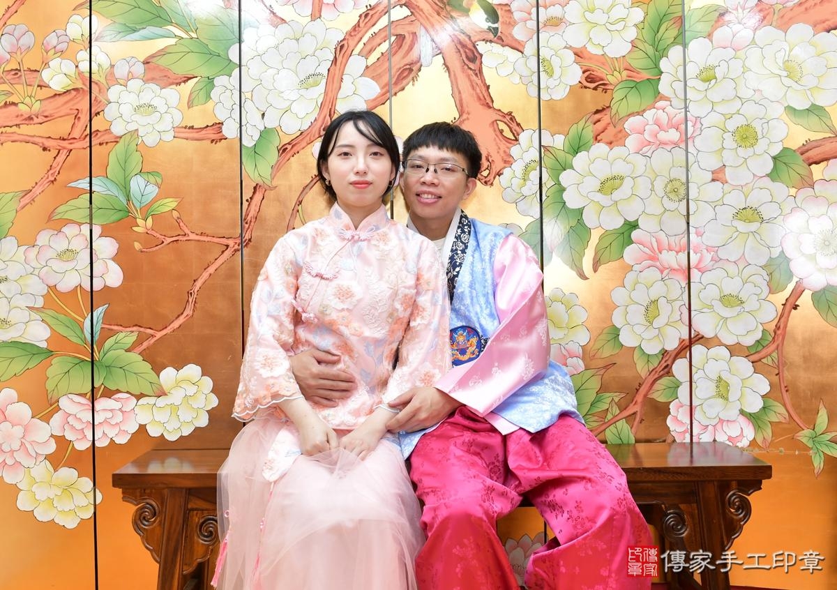 傳家手工印章桃園店、抓周、度晬、中國風會場、抓周道具物品、抓周證書、滿周歲、小榆寶寶、桃園市、拍照、生日快樂