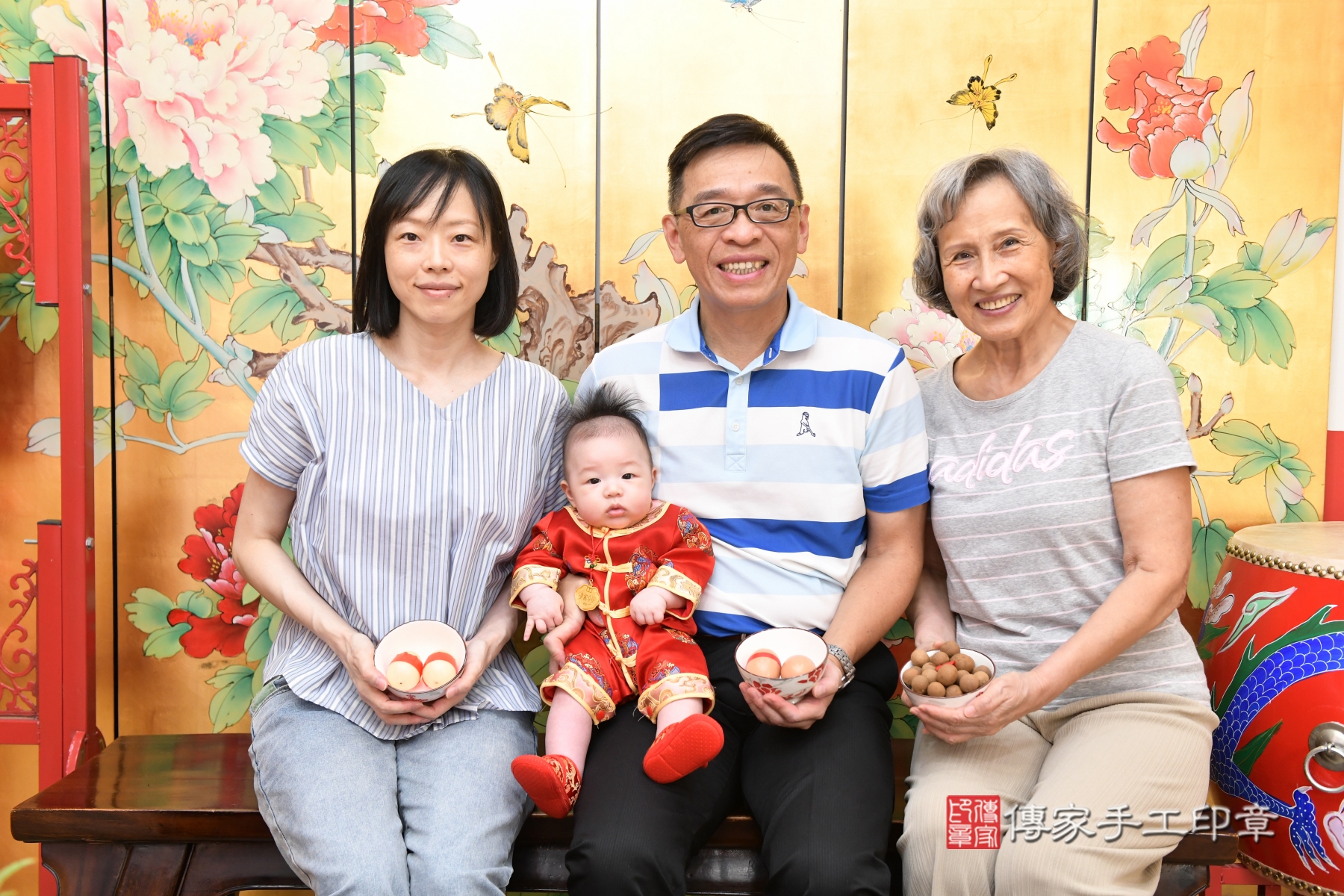 傳家手工印章台北店、抓周、收涎、剃頭