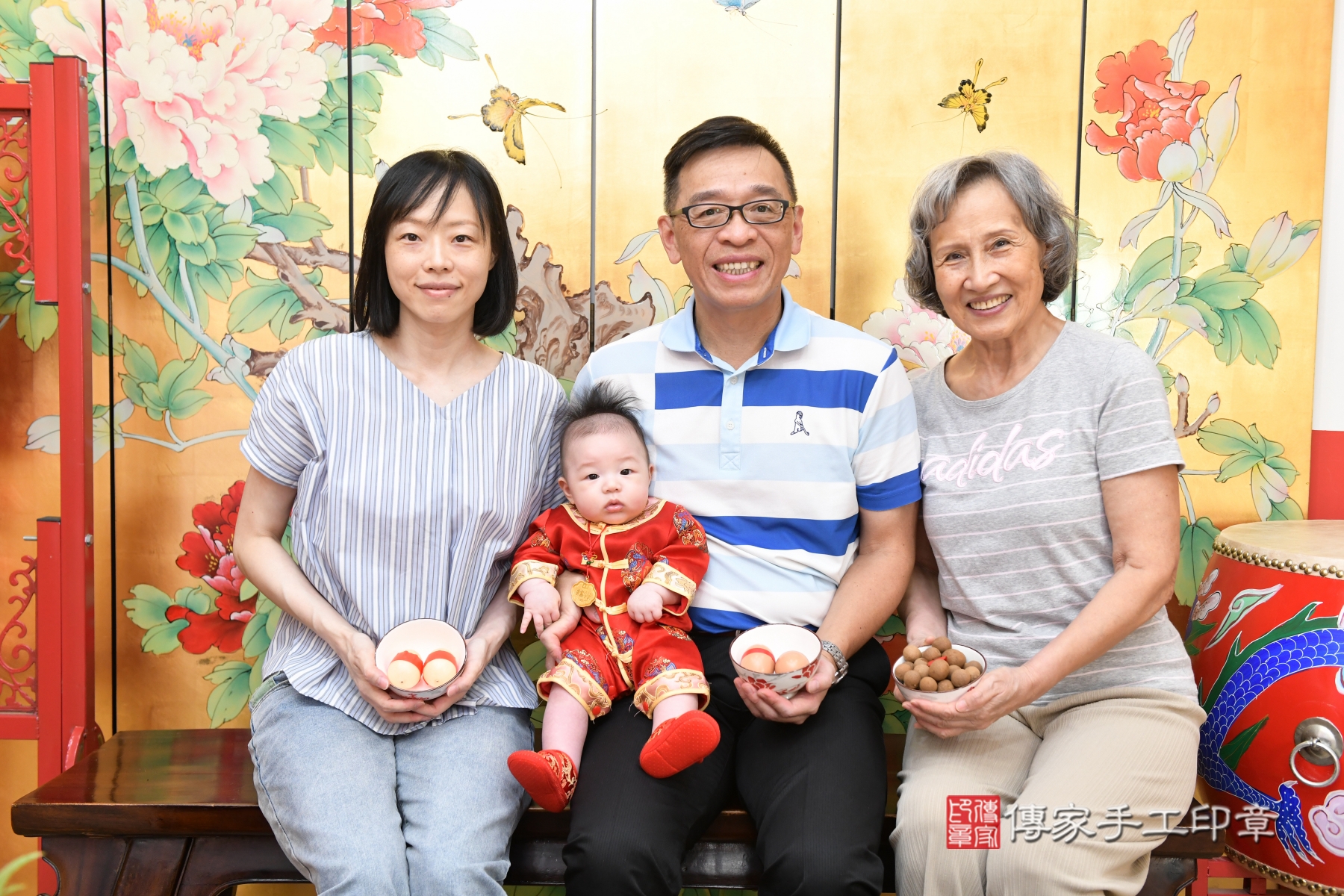 傳家手工印章台北店、抓周、收涎、剃頭