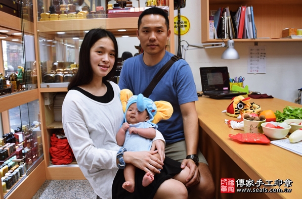 顏寶寶(台中北區)-製作胎毛筆 .....照:13