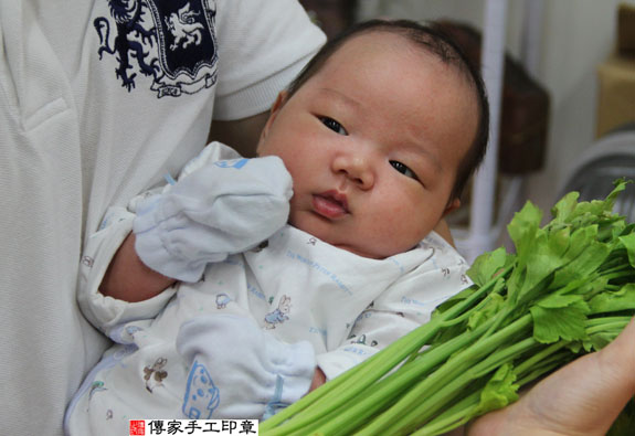 葉寶寶(新北永和區嬰兒寶寶滿月剃頭理髮、免費嬰兒剃胎毛儀式吉祥話)。中國風會場，爸媽寶貝免費穿「日中韓」古裝禮服。專業拍照、DVD光碟、證書。★購買「臍帶章、肚臍章、胎毛筆刷印章」贈送：剃頭、收涎、抓周，三選一。 2014.08.30 照片14