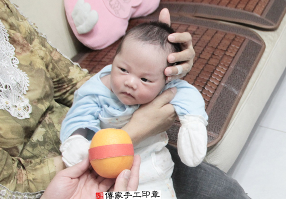 蔡寶寶(新北土城區到府嬰兒寶寶滿月剃頭理髮、免費到府嬰兒剃胎毛儀式吉祥話)。到府剃頭剃胎毛主持、專業拍照、DVD光碟、證書。★購買「臍帶章、肚臍章、胎毛筆刷印章」贈送：剃頭、收涎、抓周，三選一。2015.11.14 照片5